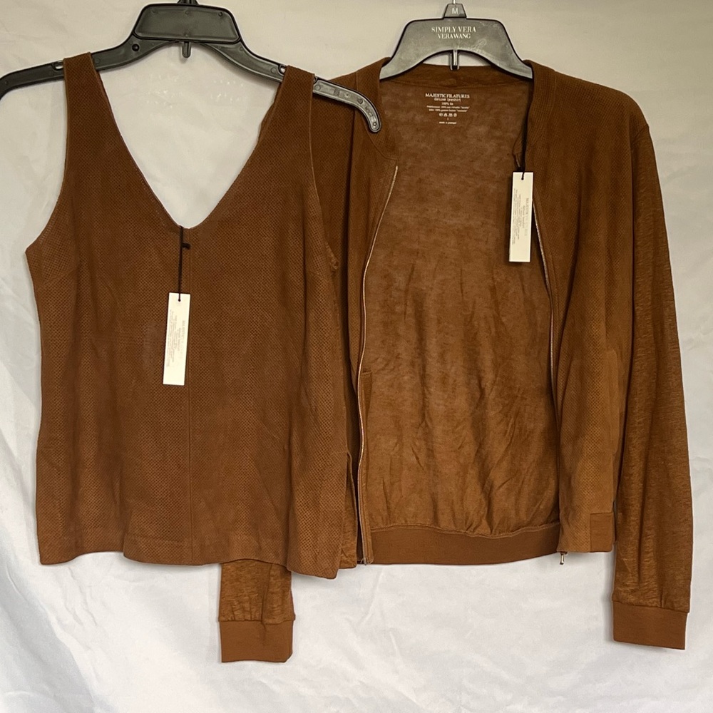 Majestic filatures bomber jacket with Deluxe T-shirt